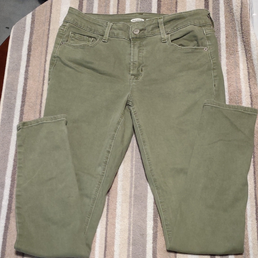 Old Navy Green Skinny Jeans